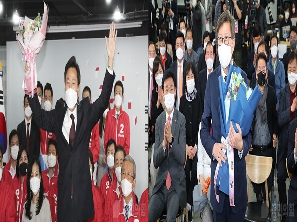 오세훈 서울시장 후보(좌), 박형준 부산시장 후보(우) [사진=국민의힘]