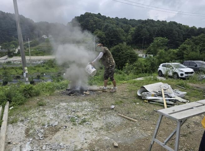 가평군, 산불예방 위해 불법소각 집중...