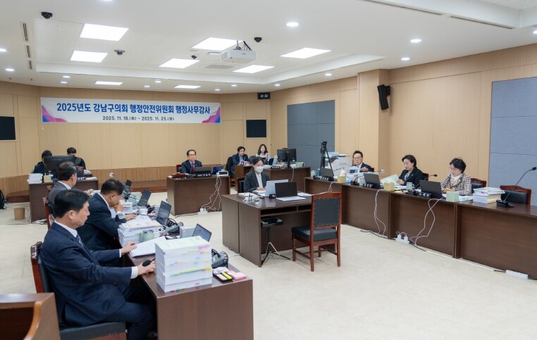 강남구의회, 2025년 행정사무감사 ...